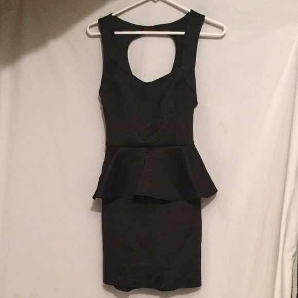 Sexy black peplum dress from Wet Seal! Size medium
