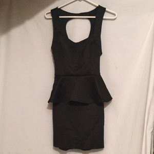 Sexy black peplum dress from Wet Seal! Size medium