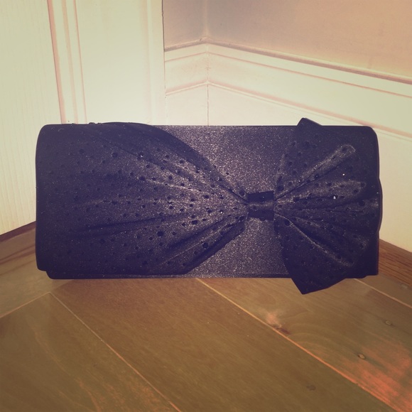 Black Satin Clutch