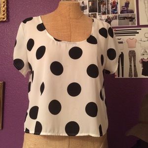 Polka dot blouse