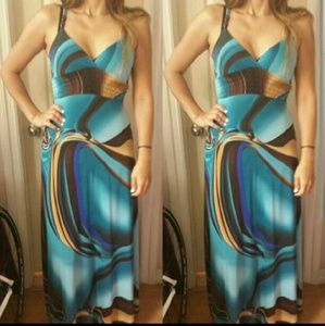 Beautiful multi colored sun dress