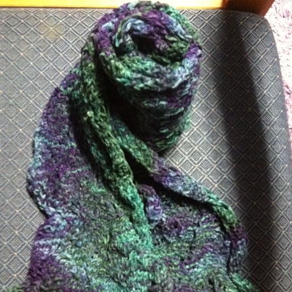handmade by me Accessories - Green and blue tone knit scarf handmade by me Accessories - Green and blue tone knit scarf