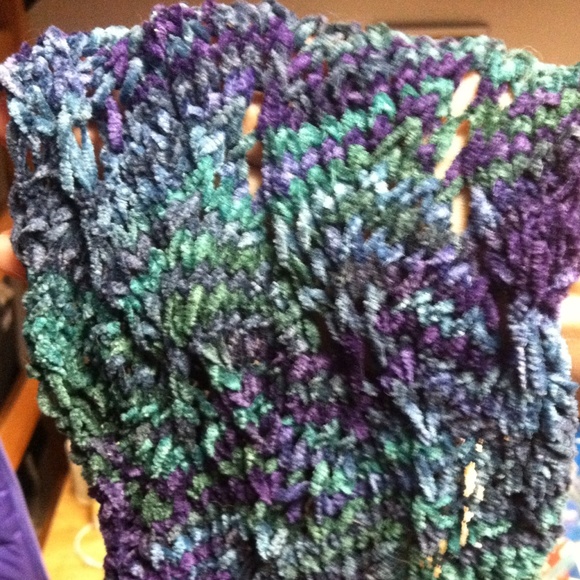 handmade by me Accessories - Green and blue tone knit scarf handmade by me Accessories - Green and blue tone knit scarf