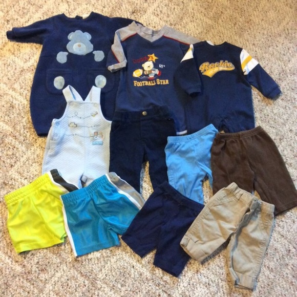 Sold in bundle - Cozy baby boy 0-3 months clothes