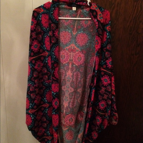 FINAL.  Multi-Colored Shrug. From Francesca's.