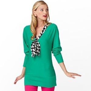 Lilly Pulitzer Kelly Green "Autumn" Sweater