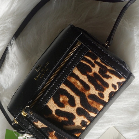 🚫SOLD🚫Kate Spade PerryLane blk leopard leather