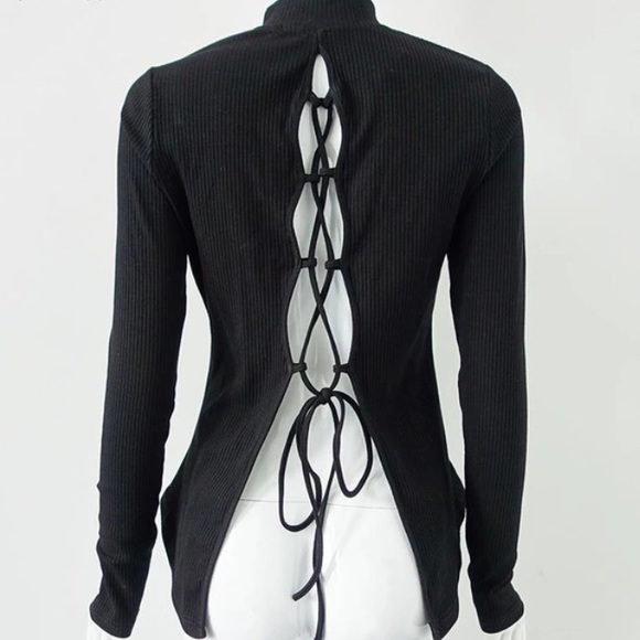 Open Back Crew Top
