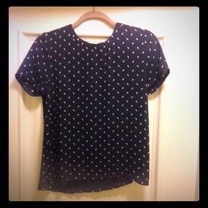 Ann Taylor LOFT size S short sleeve pullover top.