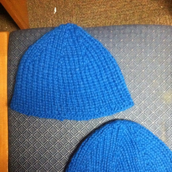 handmade by me Accessories - Larger, blue knitted cap handmade by me Accessories - Larger, blue knitted cap