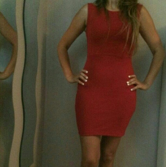 Beautiful red cocktail dress