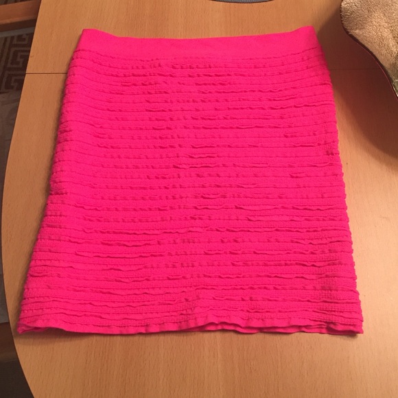 Neon pink Bebe mini skirt