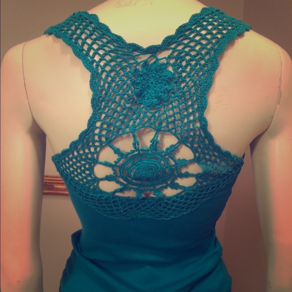 Crochet back basic tank