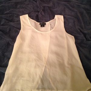 White tank top from wet seal.