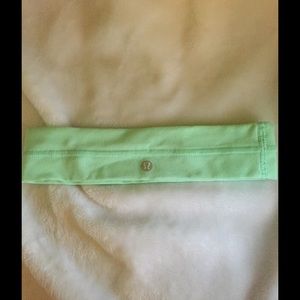 Mint green lululemon headband