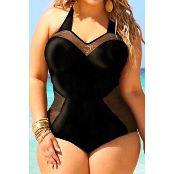 BNWT Sexy Plus Size Caged One-Piece