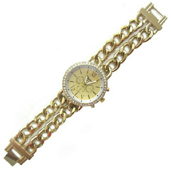 SALE! FINAL!Gold Tone Statement Fashion Watch - Picture 2 of 4