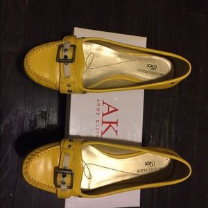 AK Yellow Leather Flats
