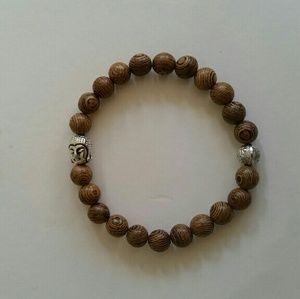 Wooden Buddha bracelet