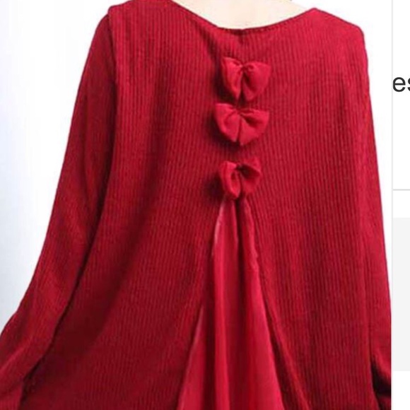 ✋🏻SOLD✋🏻 Bow Back Layered Sweater🌹 - Picture 2 of 4
