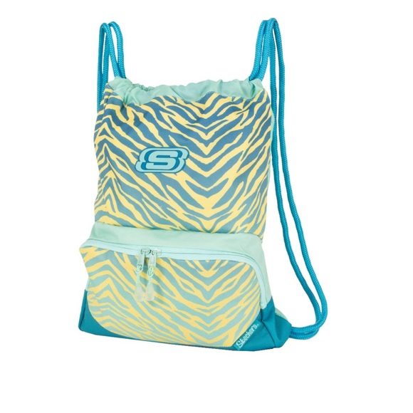 Skechers Drawstring Backpack - Blue/Yellow