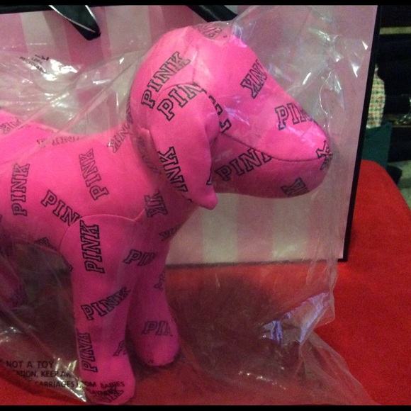 Victoria's Secret Giant PINK Dog - Picture 2 of 4