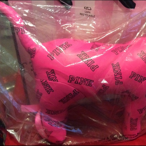 Victoria's Secret Giant PINK Dog - Picture 3 of 4