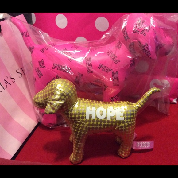 Victoria's Secret Giant PINK Dog - Picture 4 of 4