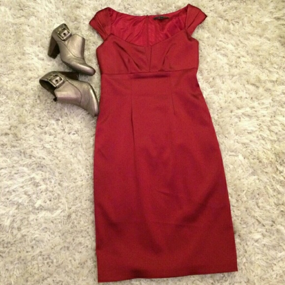 David Meister cap sleeve dress