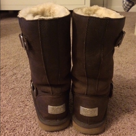 Ugg moto boots/ leather - Picture 3 of 3