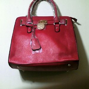 Beautiful red handbag