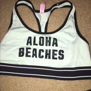 Pink sports bra no padding