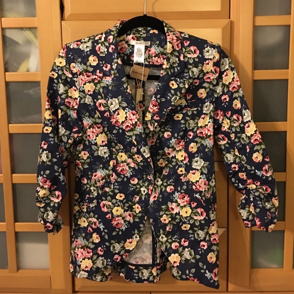 Floral fitted blazer