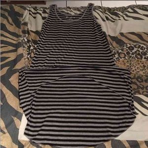 Just Love Black/Grey Hi Lo Dress