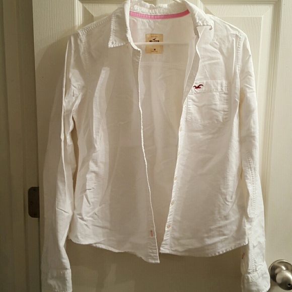 White Hollister button up