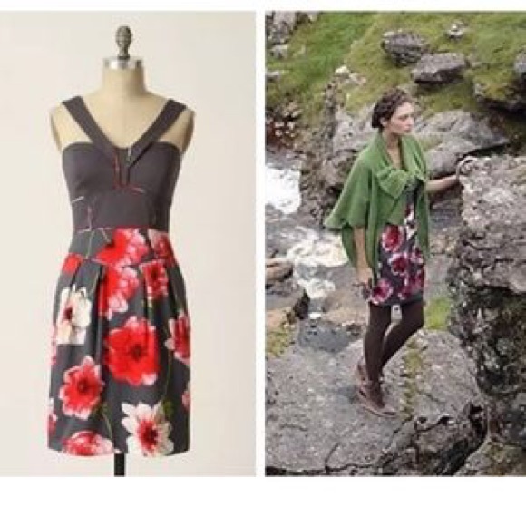 Anthropologie hollyhock dress by sine