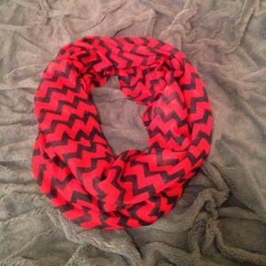 Navy blue and red chevron scarf!