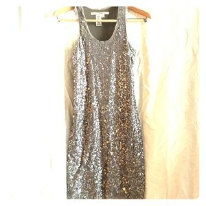 Racer back tank sequin dress