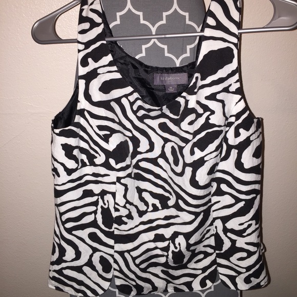 Liz Claiborne-MultiColor-Animal Print Tank