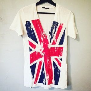 Union Jack Flag Shirt - Urban Outfitters