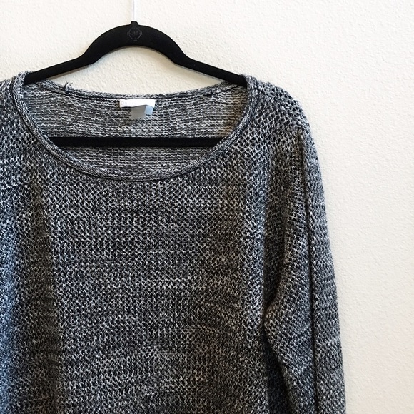 🚫SOLD🚫Black and White Marbled Sweater