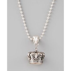 Lagos Sterling Silver Crown Pendant Necklace