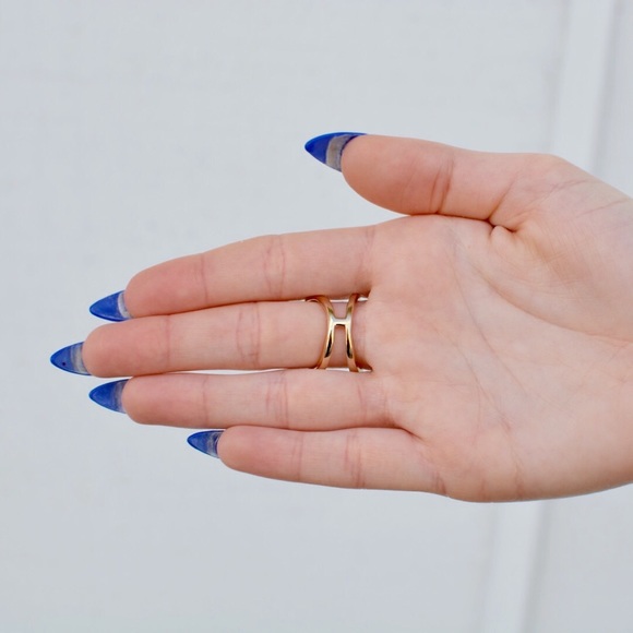 Gold Audrey Ring - Picture 2 of 2