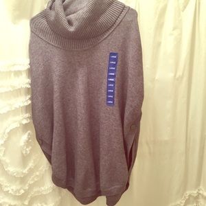 beautiful gray poncho