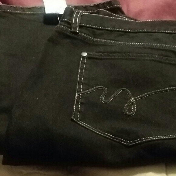 Womens sz 16 boot cut Black Jeans Pants