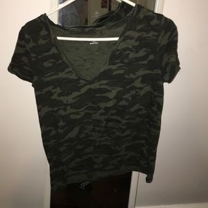 Camo V-Neck T-Shirt