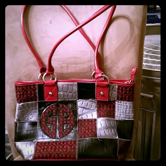 Gian Bernini Leather Patchwork Handbag - image 1