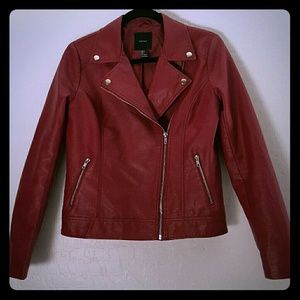 Faux leather jacket