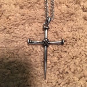 Nail-cross necklace