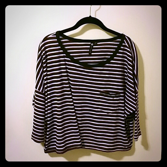 Striped crop top